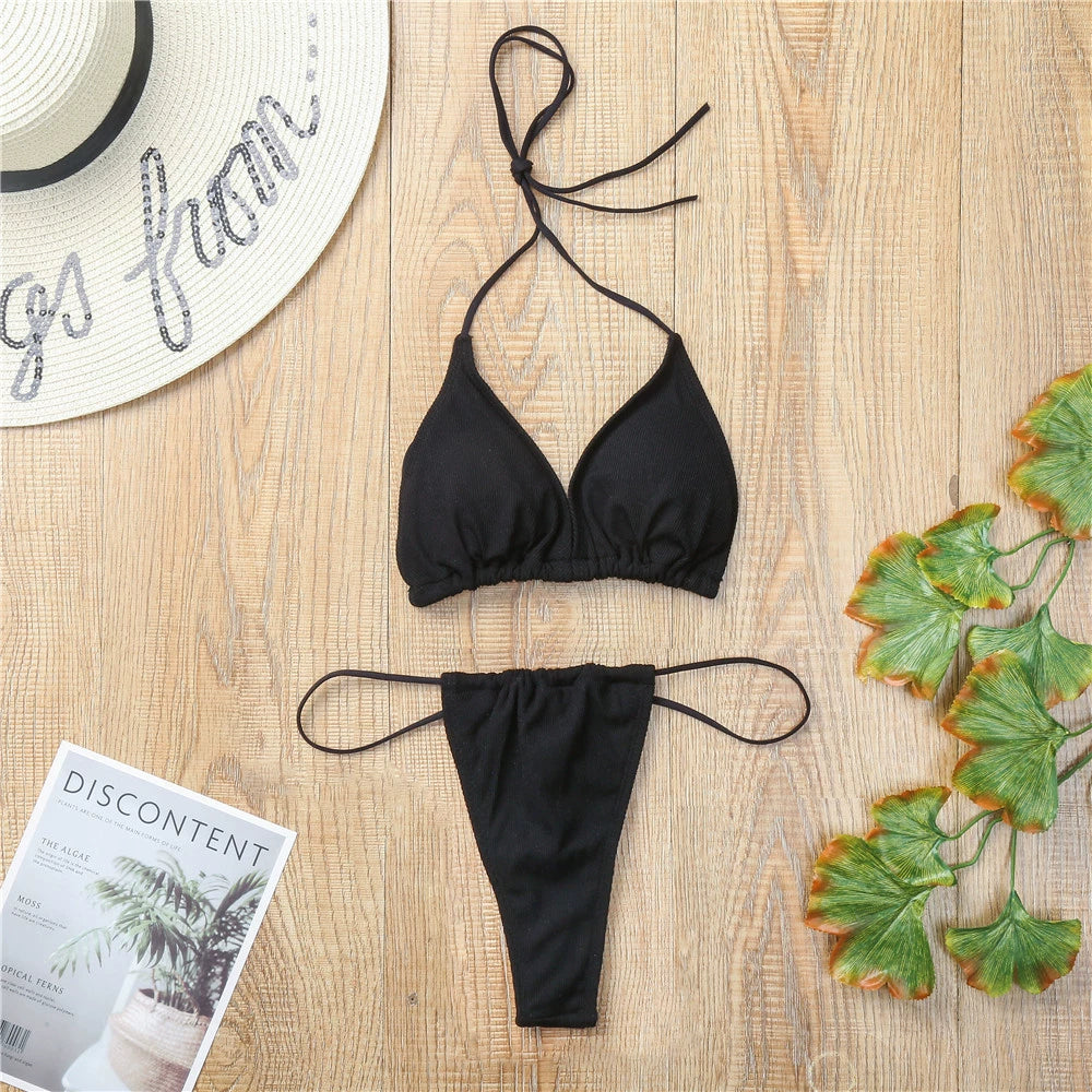Bikini Hot Sexy Triangle Cup Swimsuit Swimwear Bikini Triangle Swimsuit