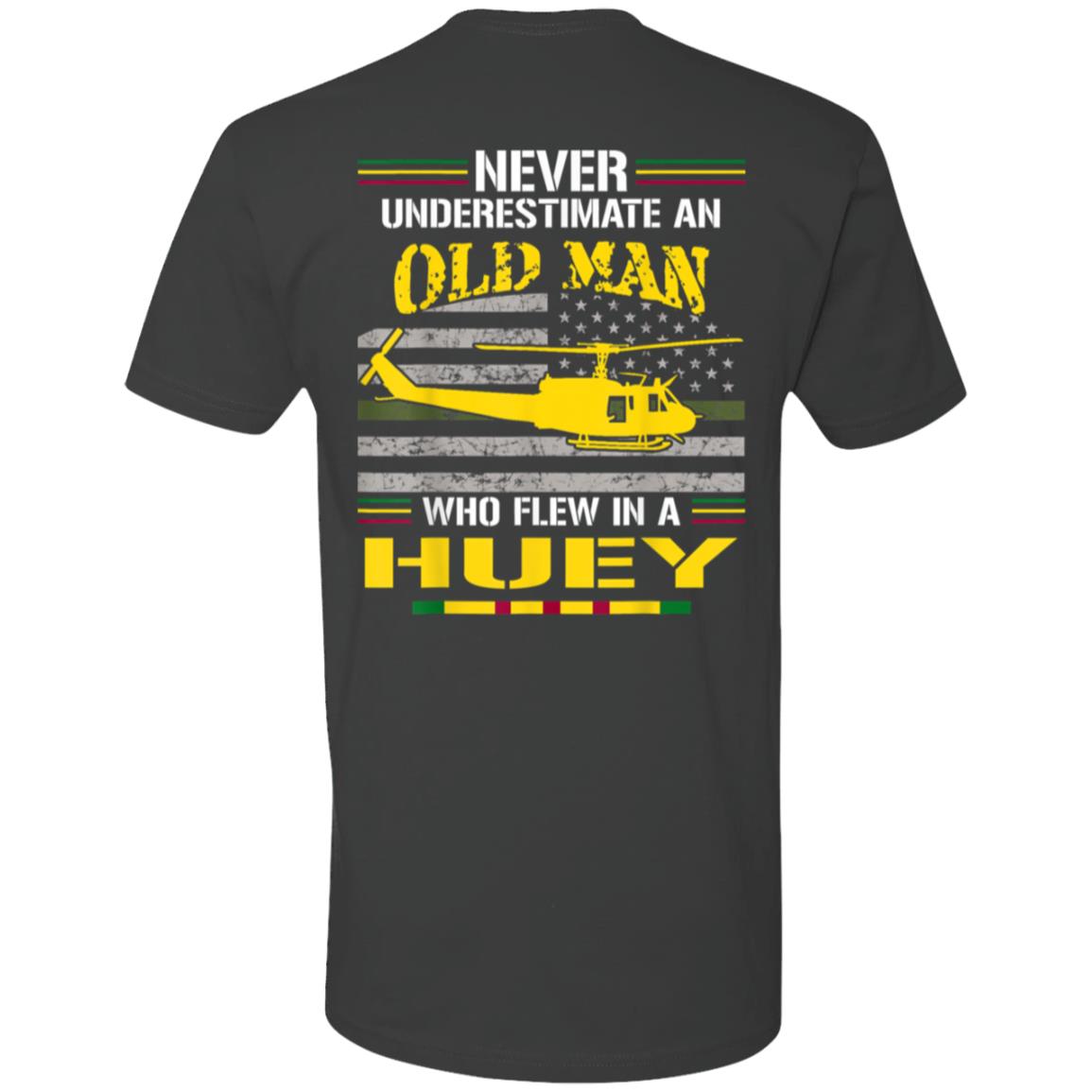 Old Man who Flew in a Huey Premium Short Sleeve T-Shirt