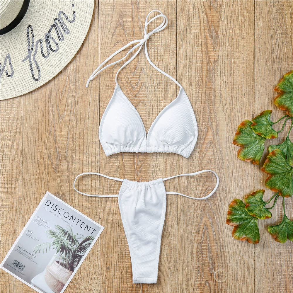 Bikini Hot Sexy Triangle Cup Swimsuit Swimwear Bikini Triangle Swimsuit