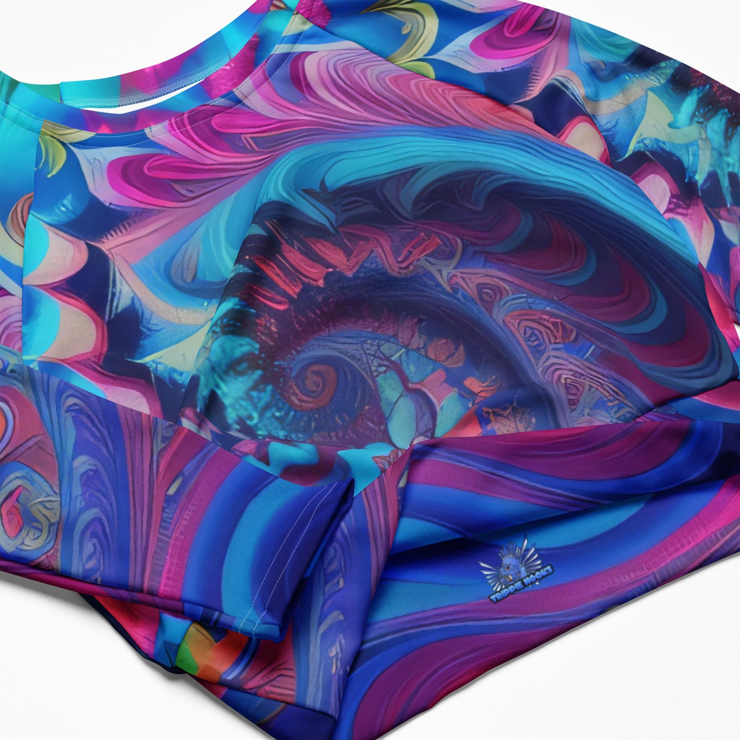 Trippie Hooks Trippie Wave Recycled Long-Sleeve Crop Top