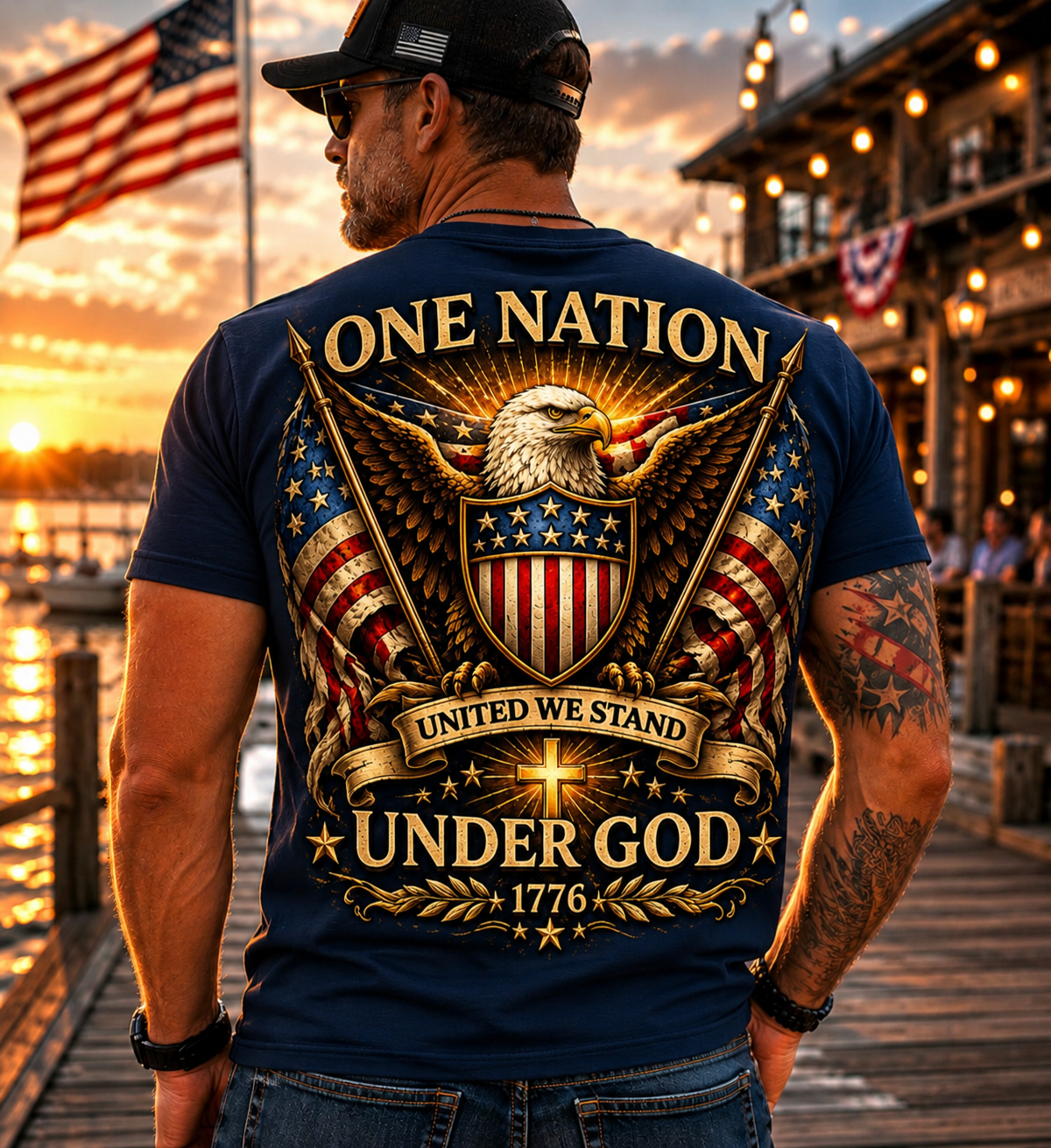 One Nation Under God Softstyle Tee