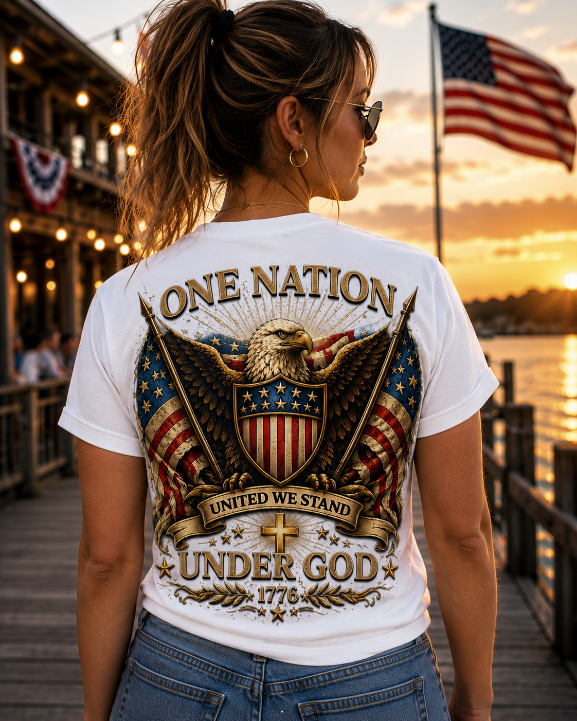 One Nation Under God Softstyle Tee