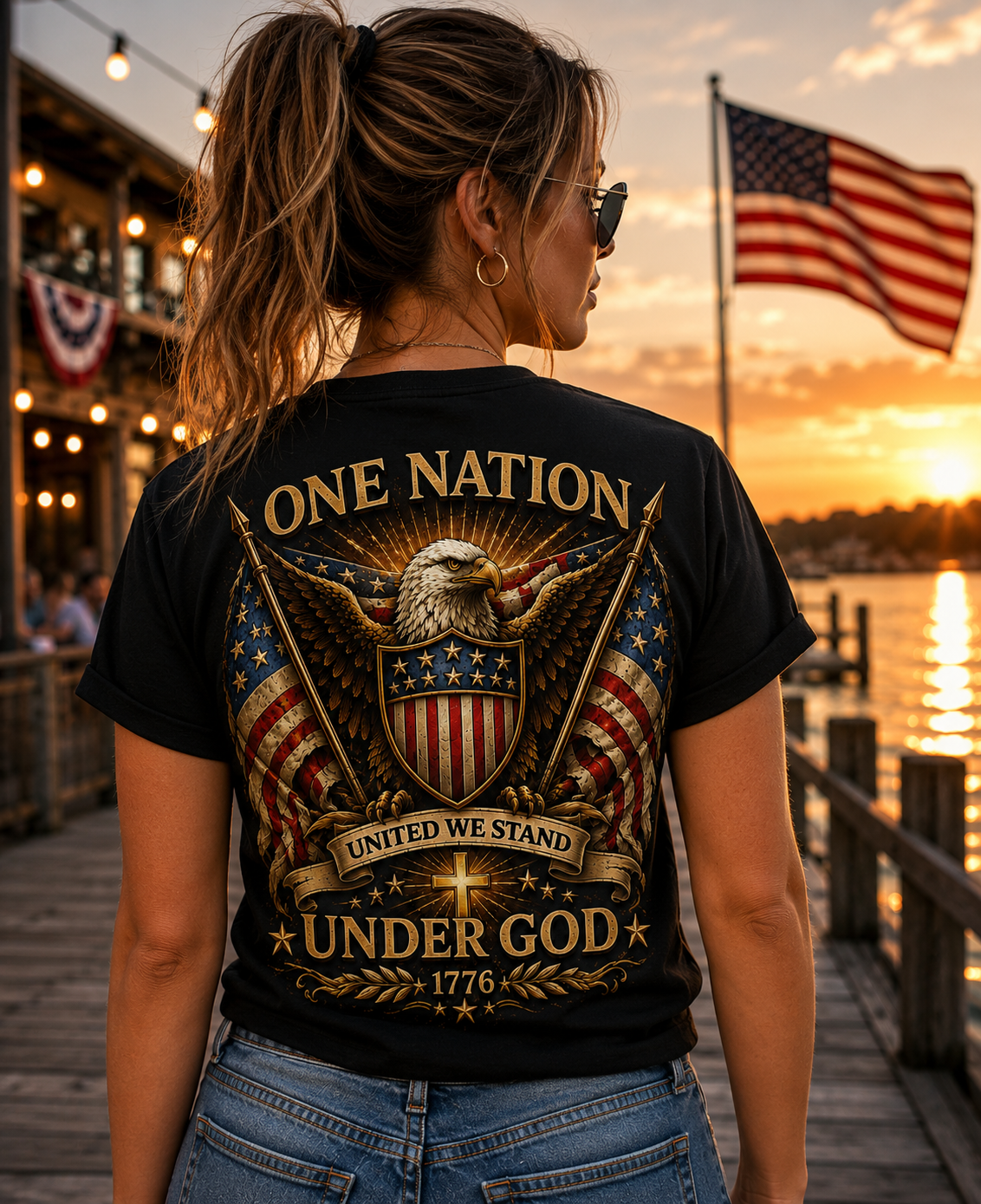 One Nation Under God Softstyle Tee