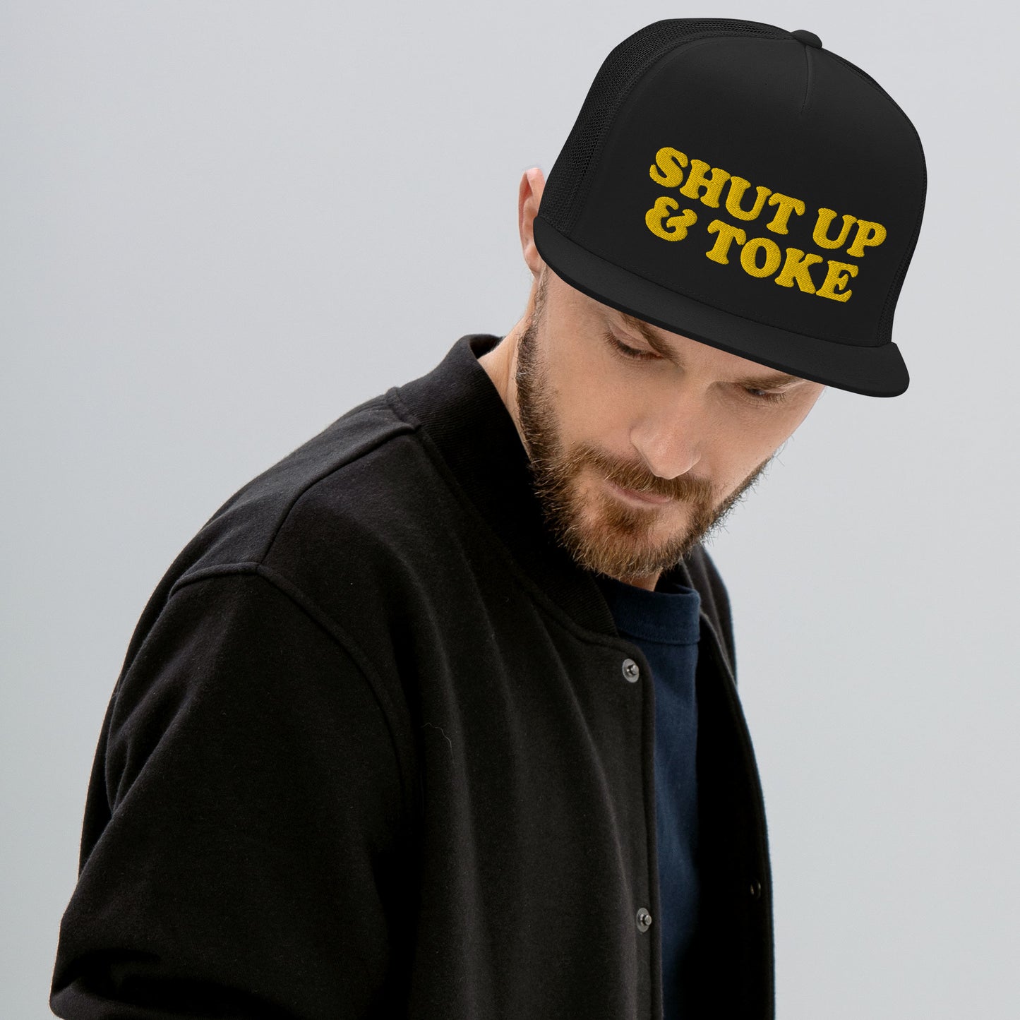 TRIPPIE HOOKS " SHUT UP & TOKE" Trucker Cap