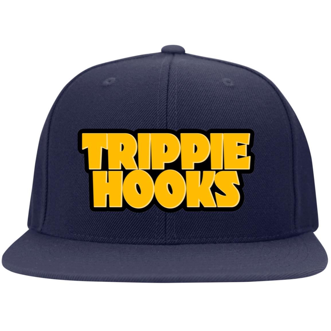 Trippie Hooks Embroidered Flat Bill High-Profile Snapback Hat