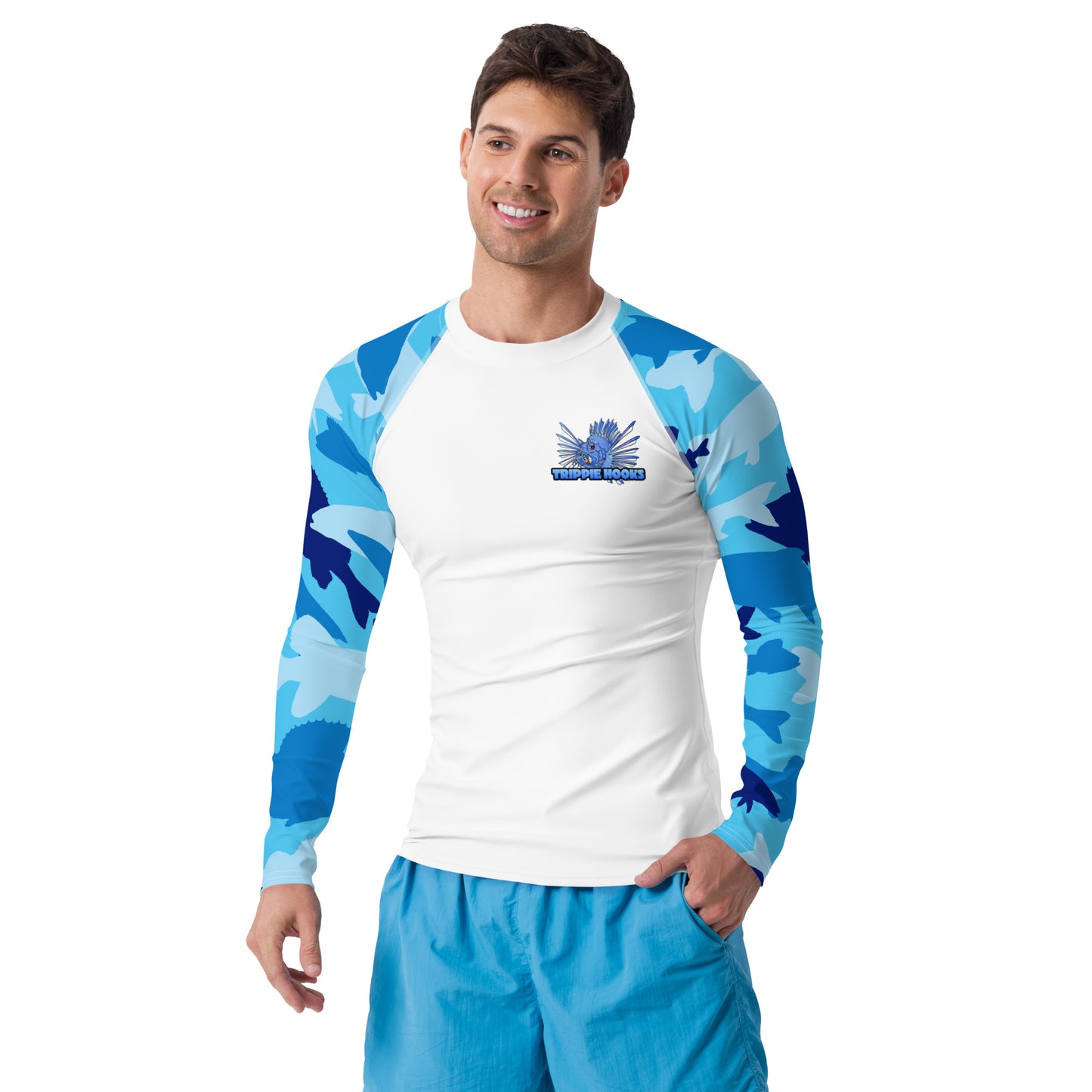 TRIPPIE HOOKS Fish Collage Men's Rash Guard