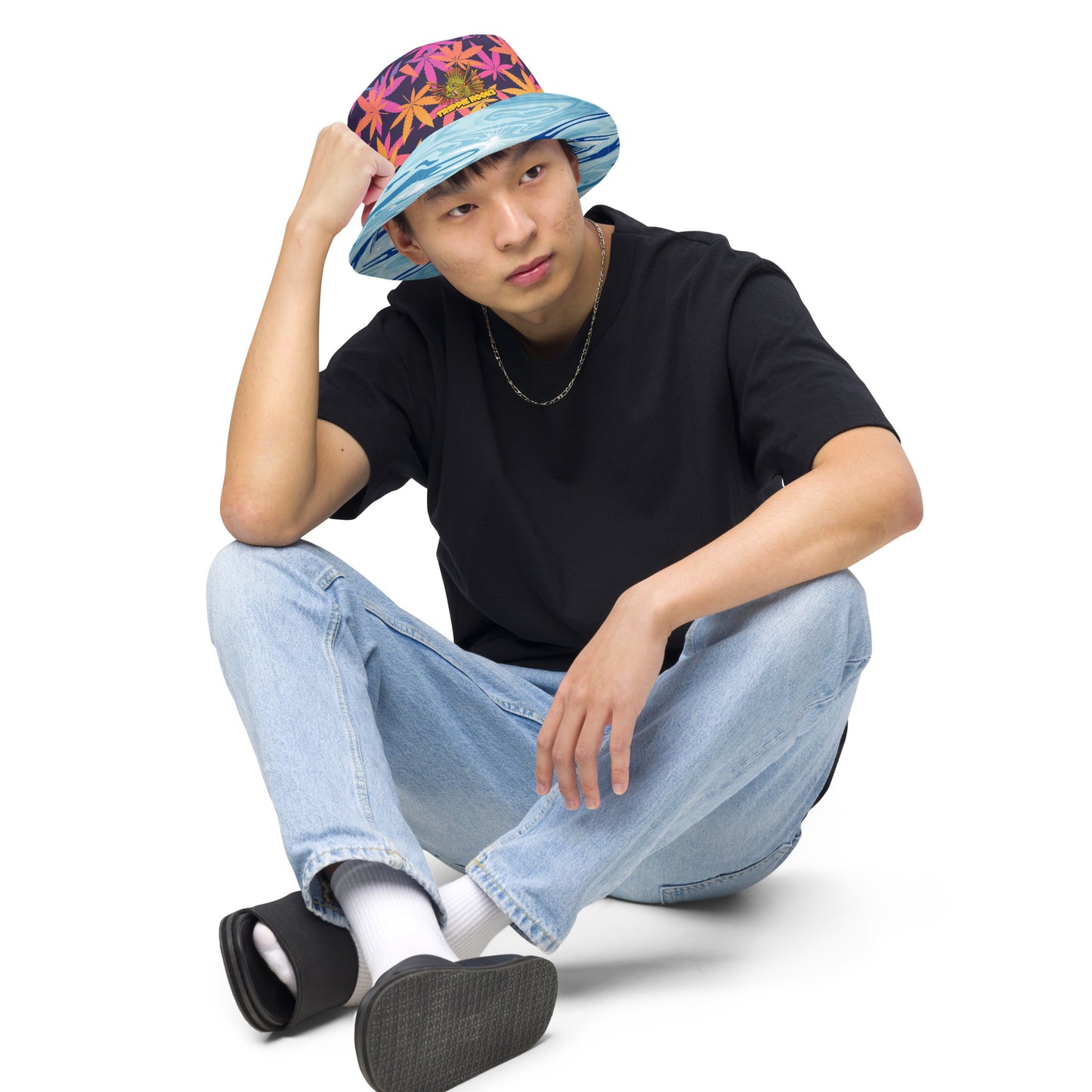 TRIPPIE HOOKS Reversible bucket hat