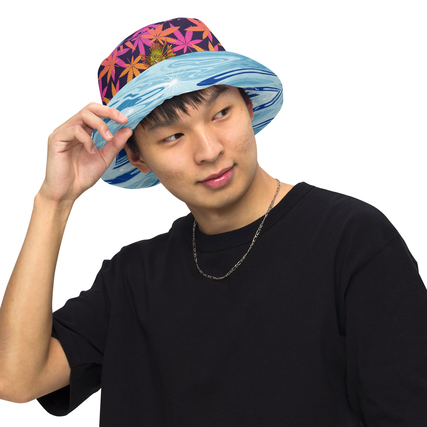 TRIPPIE HOOKS Reversible bucket hat