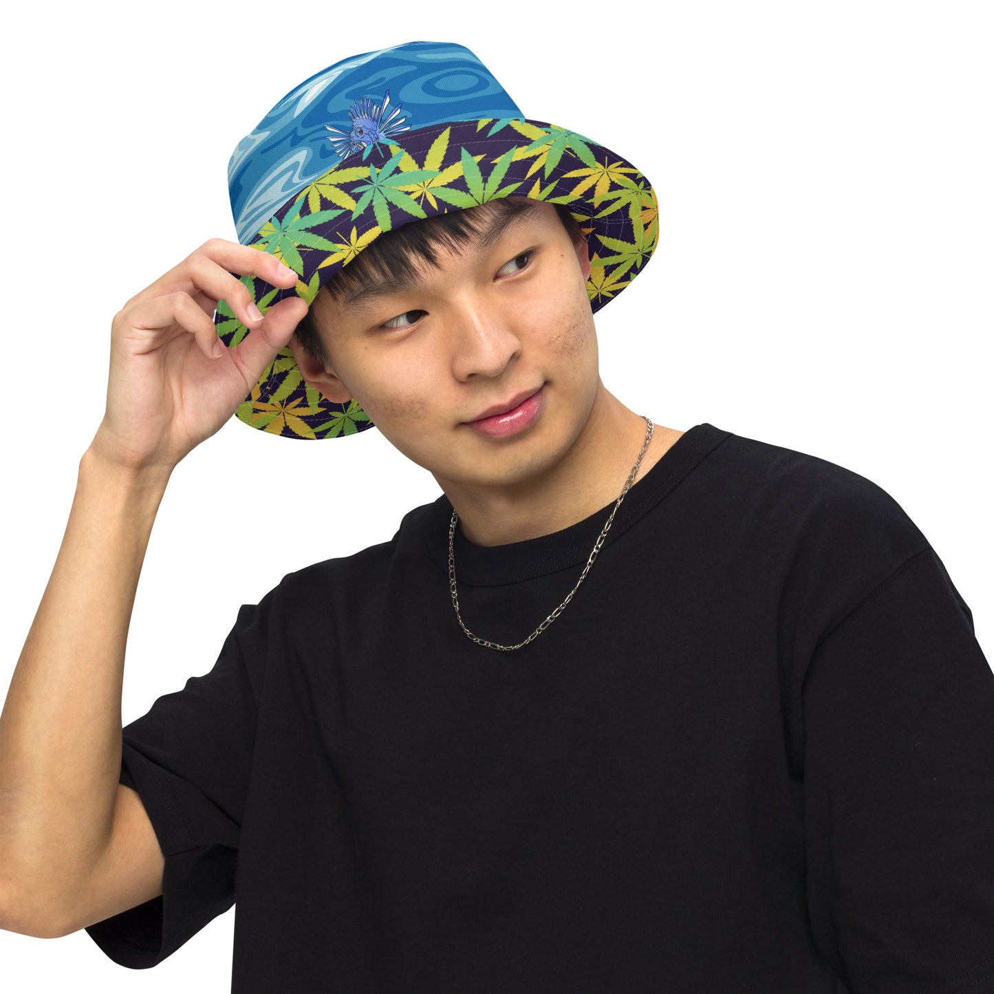 TRIPPIE HOOKS Reversible bucket hat