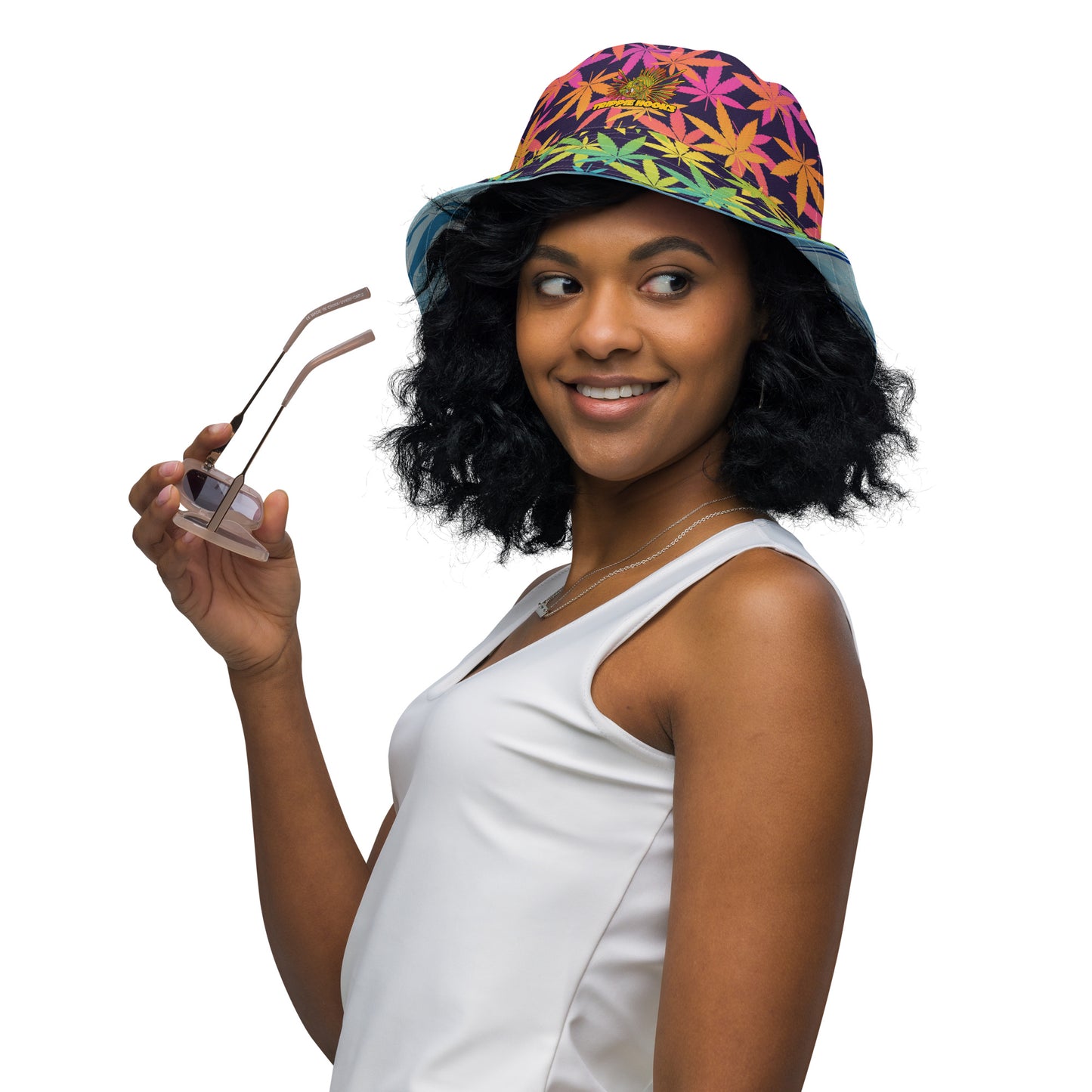 TRIPPIE HOOKS Reversible bucket hat