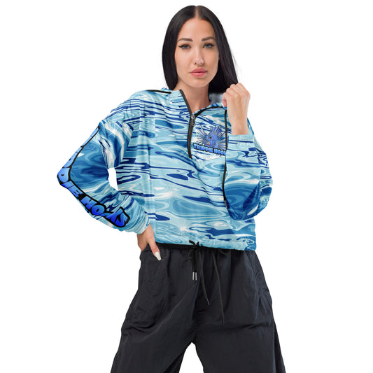 TRIPPIE HOOKS Ocean Women’s cropped windbreaker